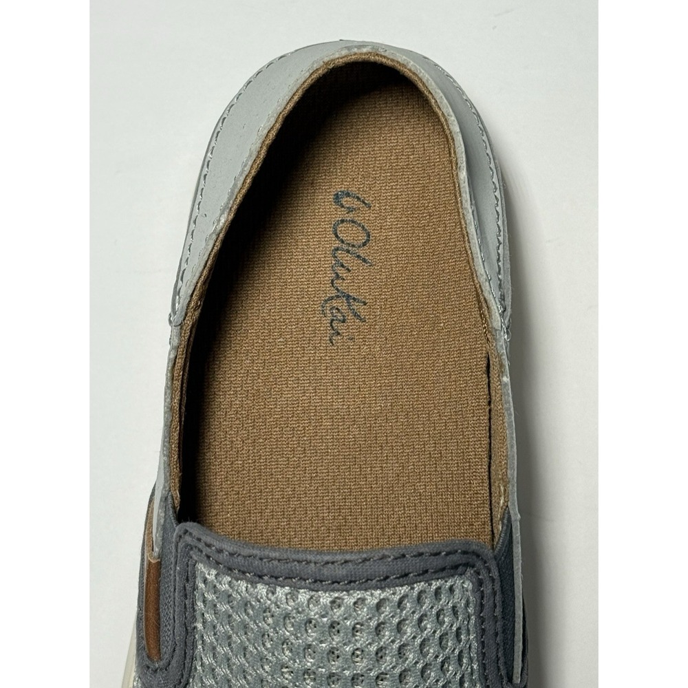 OluKai Women's Pehuea Slip On Convertible Loafer/Shoe Sz 6 Lt Blue/Gray Mesh EUC - Picture 9 of 11